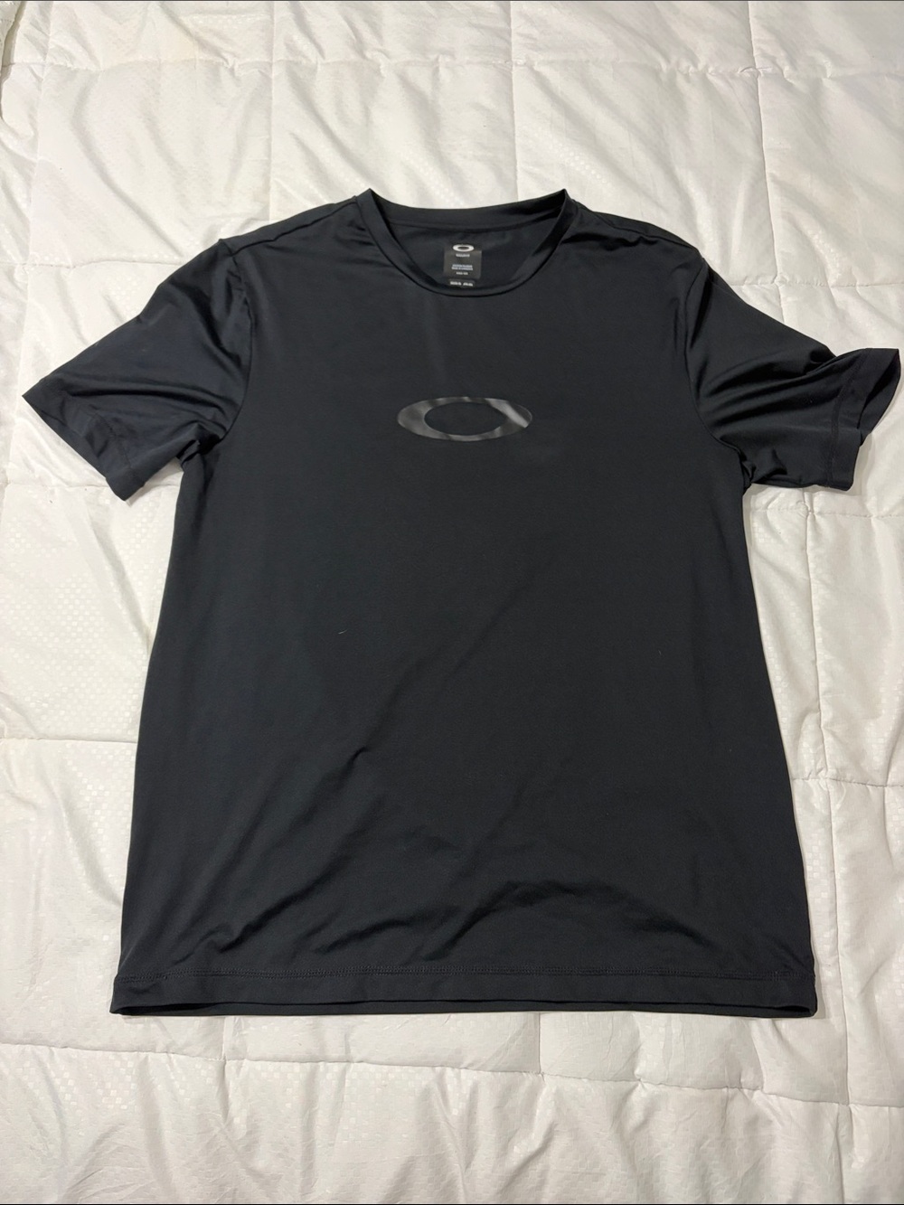 Oakley Black Short Sleeve Logo Performance Tee XL Mens